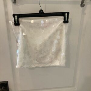 Edikted Pink and White Skirt